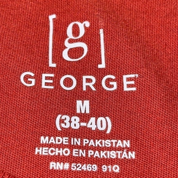 GEORGE Rust Orange “Be Kind” Cotton Crew Long Sleeve T Shirt Sz. MD - Picture 3 of 4